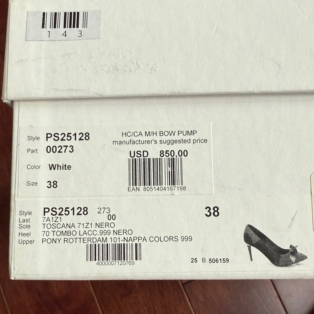 NIB Proenza Schouler Italy Toscana Pony Hair Rotterdam Leather Bow Heels - Picture 9 of 9